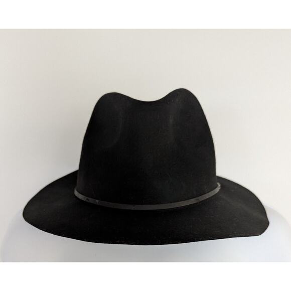 Brixton Black Wesley Fedora Hat Women's Size Medium - Picture 5 of 11